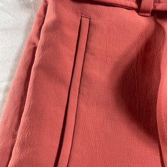 Wilfred Clay Red Straight Leg Pants with Waist Tie - Picture 2 of 9